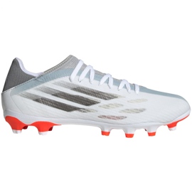 Scarpe da calcio Adidas X Speedflow.3 Mg M FY3270 blu, bianco, grigio / argento bianca