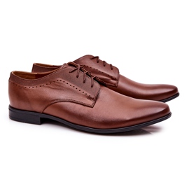 Bednarek Polish Shoes Scarpe Eleganti in Pelle Bednarek 724 Marrone