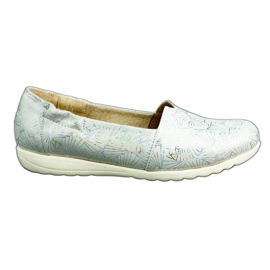 Saway Ballerine da donna in pelle 2107 bianco multicolore