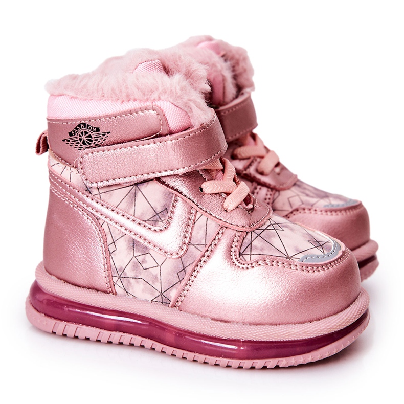 PJ2 Stivali da neve caldi per bambini Pink Shirinell rosa