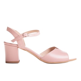Marco Shoes Sandali rosa 0624P in pelle interessante