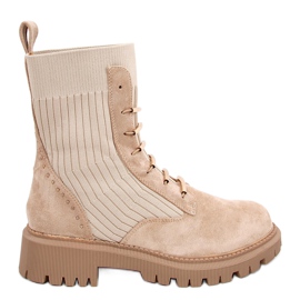 Operai con tomaia a calzino Rio Khaki beige cachi