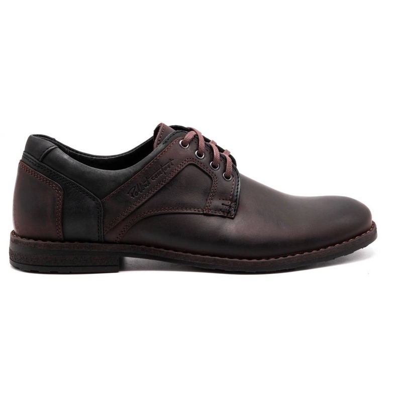 Polbut Scarpe casual da uomo in pelle 2112 marrone