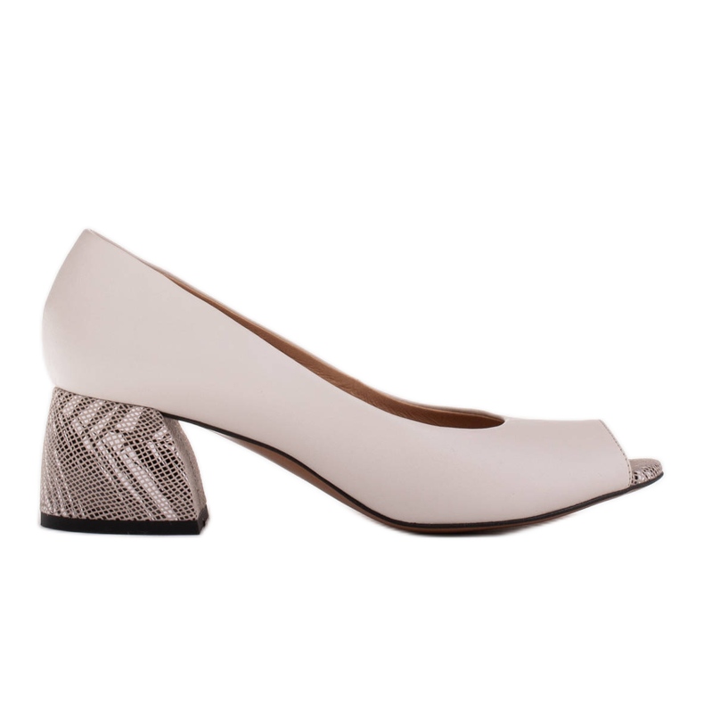 Marco Shoes Tacchi a botte bianca