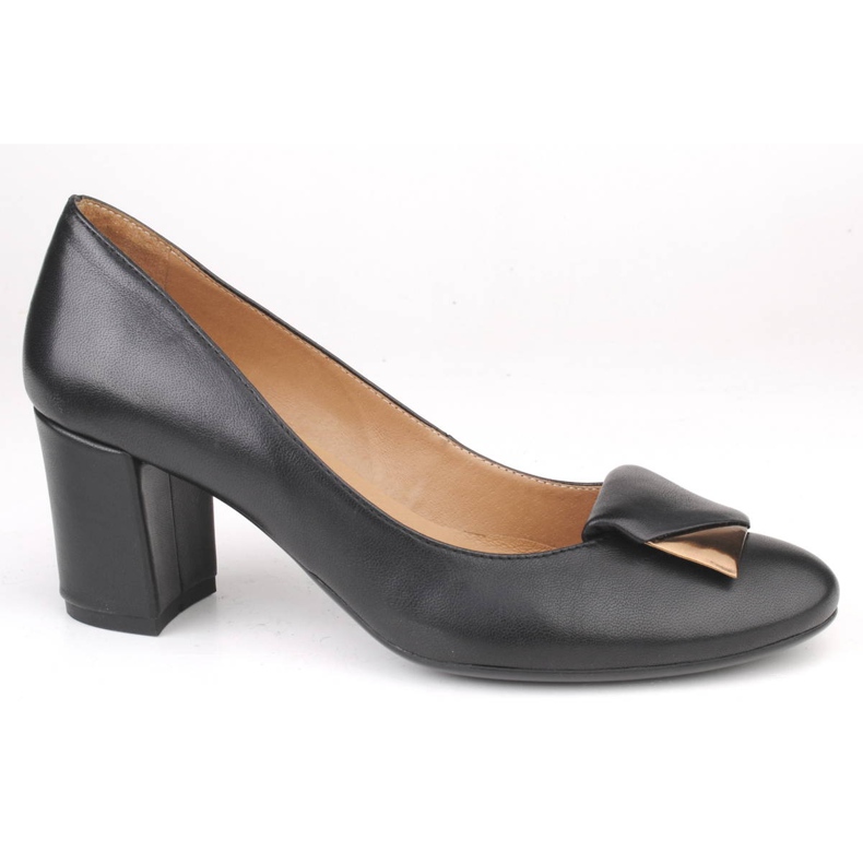 Marco Shoes Comode décolleté per un piede più largo con soletta morbida nero
