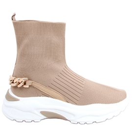 Stivaletti a calzino di Gina Khaki beige
