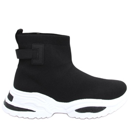 Stivaletti sportivi a calzino Helle Black nero
