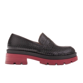 Marco Shoes Mocassini con suola spessa nero