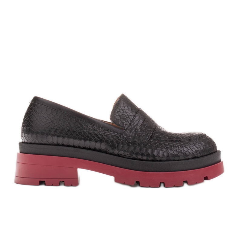 Marco Shoes Mocassini con suola spessa nero
