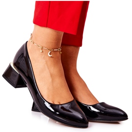 Lewski Shoes Décolleté in pelle laccate Lewski 3118 Black nero