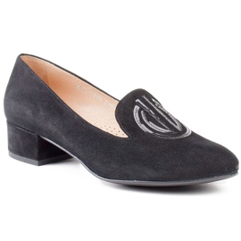 Marco Shoes Scarpe da donna in pelle scamosciata. Signori neri nero