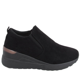 Scarpe con zeppa Biflo Nero