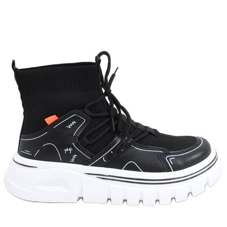 Scarpe sportive calzino nero Malin