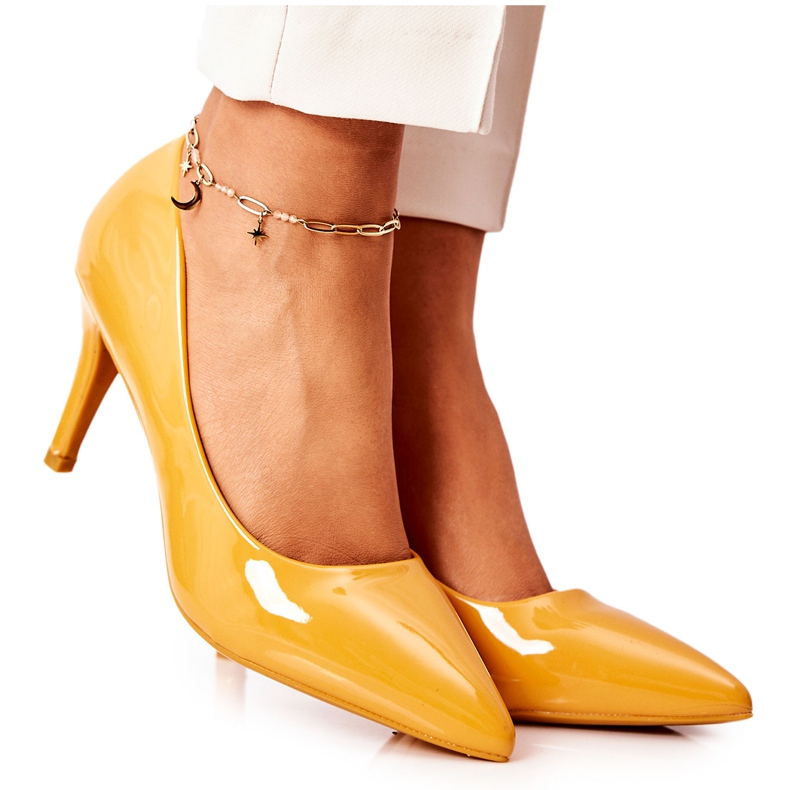 WS1 Décolleté classiche laccate Stiletto Giallo Elinne