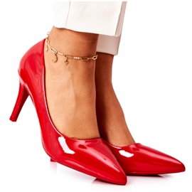 WS1 Décolleté Classiche Laccate Stiletto Rosso Elinne