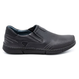 Polbut Scarpe slip-on da uomo J51 grigie nero grigio