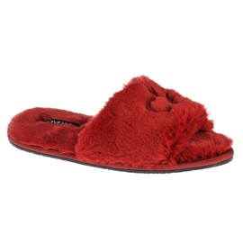 Calvin Klein Pantofola Sandalo Pelliccia HW0HW00634-XB8 rosso