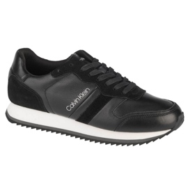 Calvin Klein Low Top Lace Up Lth M HM0HM00287-BAX scarpe nero