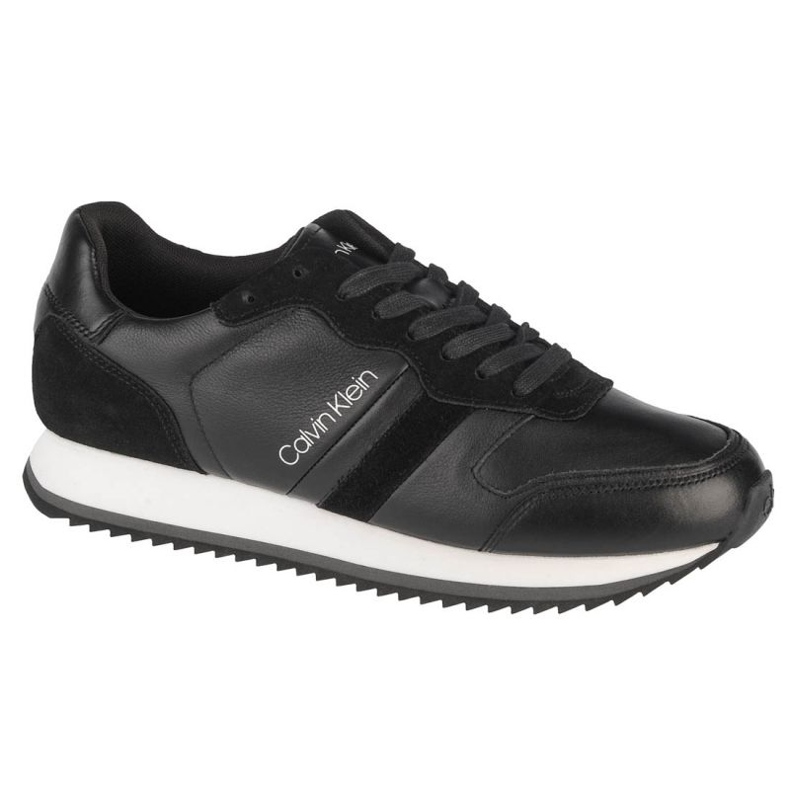 Calvin Klein Low Top Lace Up Lth M HM0HM00287-BAX scarpe nero