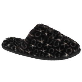Pantofole Calvin Klein Slipper Mule Fur Mono HW0HW00536-0GK nero