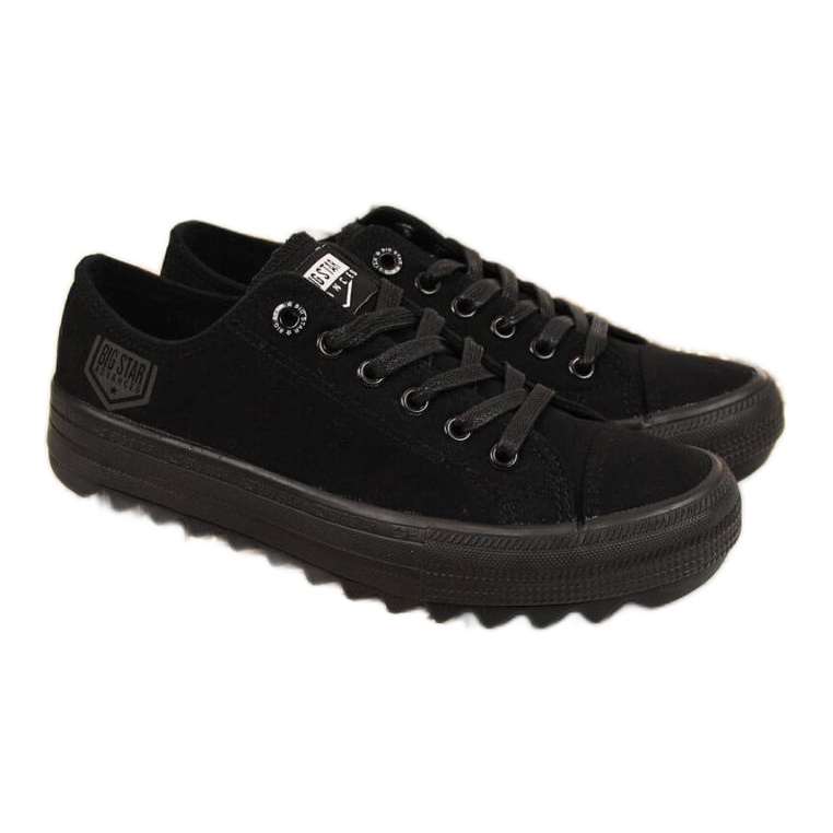 Sneakers in tessuto Big Star W FF274248 nere nero