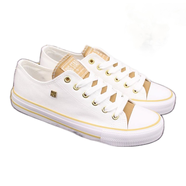 Sneakers in tessuto Big Star W HH274458 bianco bianca