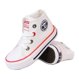Sneakers con cerniera Big Star Jr HH374083 bianche bianco