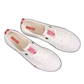 Sneakers in tessuto Big Star W FF274087 bianche bianca