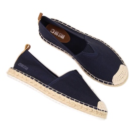 Espadrillas in tessuto Big Star W HH274500 blu navy beige