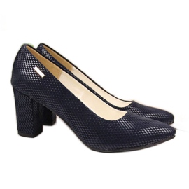 Décolleté sul palo Monique W 866 AN866F blu navy