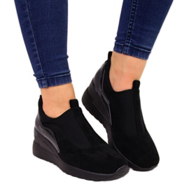 Sneakers con zeppa Vinceza W WM790A nere nero