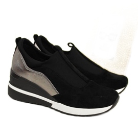 Sneakers con zeppa W Vinceza WM790B nere nero