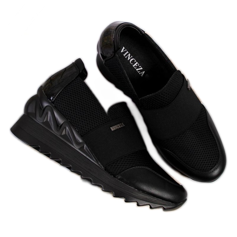 Sneakers con zeppa Vinceza W JAN62 nere nero