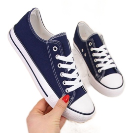 Sneakers basse blu navy Atletico W ATC266B bianco
