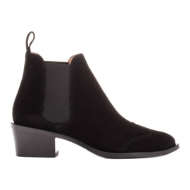 Marco Shoes Stivaletti in camoscio naturale nero