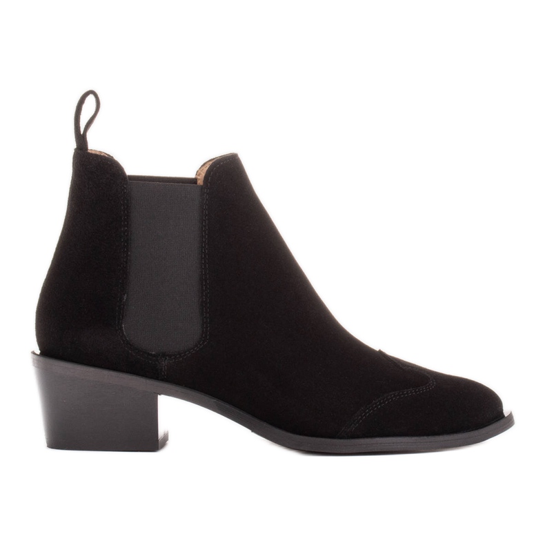 Marco Shoes Stivaletti in camoscio naturale nero
