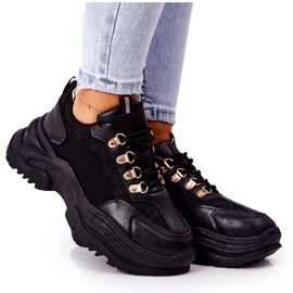 PM1 Scarpe sportive sulla piattaforma Flynn nera nero