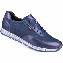 Kampol Scarpe casual uomo in pelle 31/54 blu navy