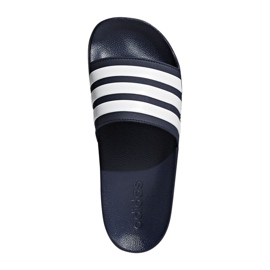 Adidas Adilette Doccia AQ1703 pantofole bianca blu navy