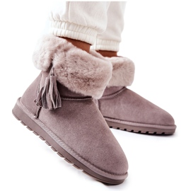 Fottuto da donna isolato con frange grigie grigio