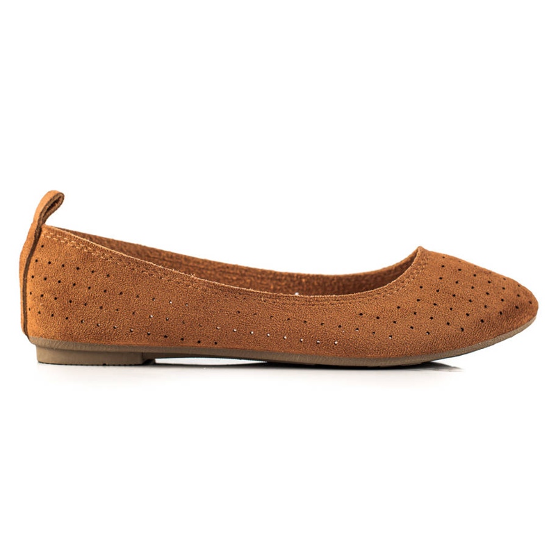 TRENDI Comode ballerine traforate marrone