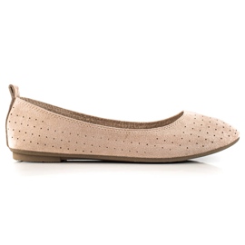 TRENDI Comode ballerine traforate beige