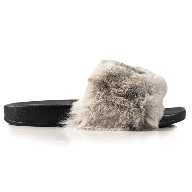 TRENDI Pantofole Con Pelliccia grigio