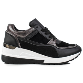 TRENDI Scarpe da ginnastica nere alla moda nero