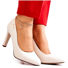 Décolleté Da Donna Con Tacco Sergio Leone Beige Chiaro Campbell