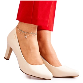 Décolleté Donna Sergio Leone Beige Opaco Orsola
