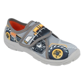Scarpe per bambini Befado 009X015 nero grigio giallo
