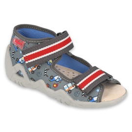 Scarpe da bambino Befado gialle 350P030 grigio