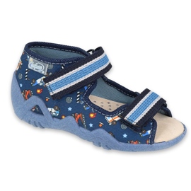 Scarpe per bambini Befado gialle 350P028 blu