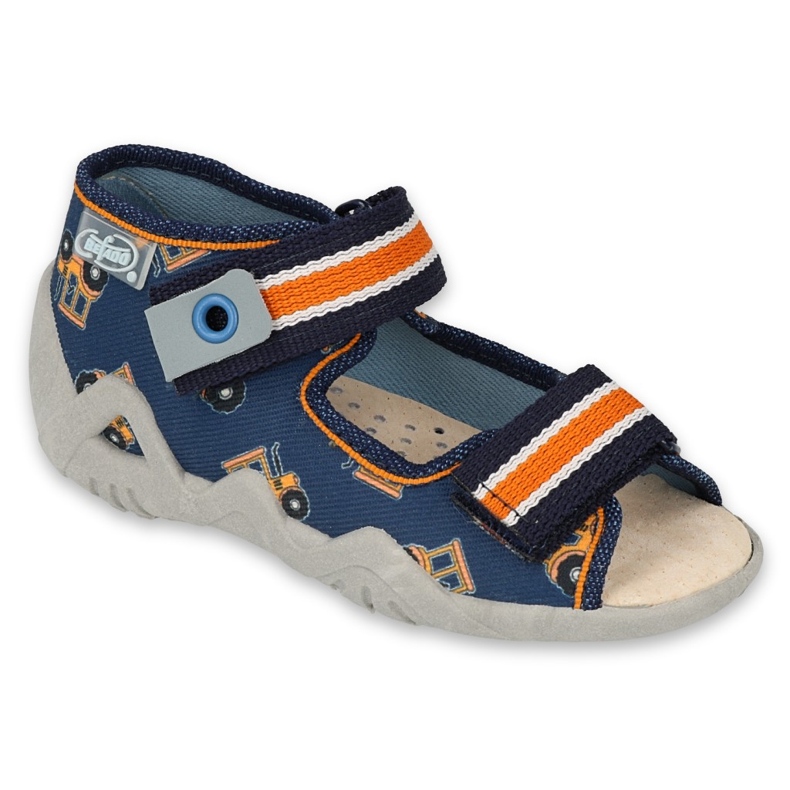 Scarpe da bambino gialle Befado 350P029 blu